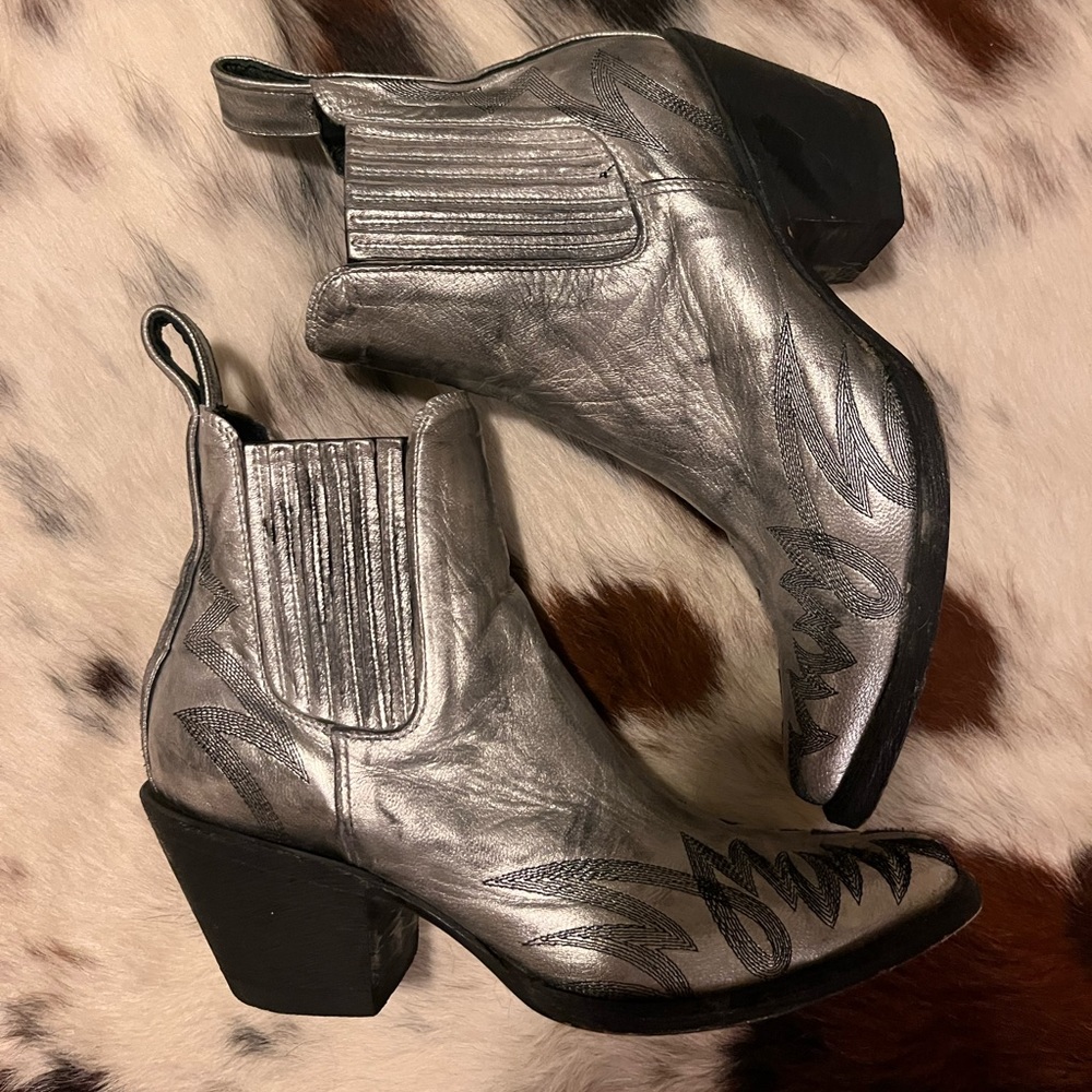Old Gringo Silver Western Booties